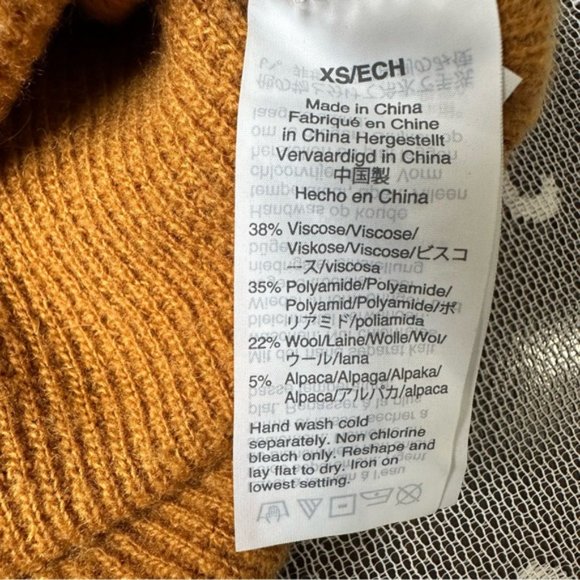 Madewell Jane Waffle Stitch Sweater Sz XS - Picture 6 of 6